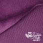 Preview: Plüschstoff Shorty uni 75x100cm pflaume violett – Kullaloo